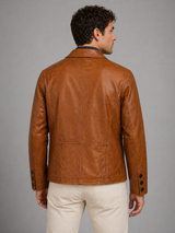 Heritage Luxe Leather Blazer