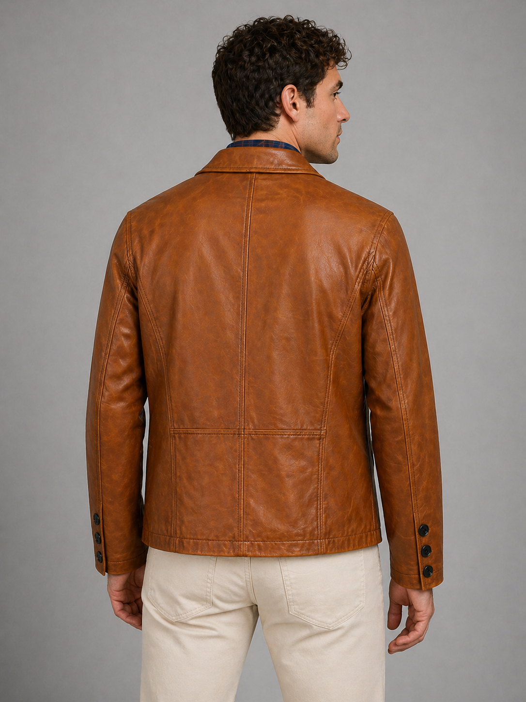 Heritage Luxe Leather Blazer