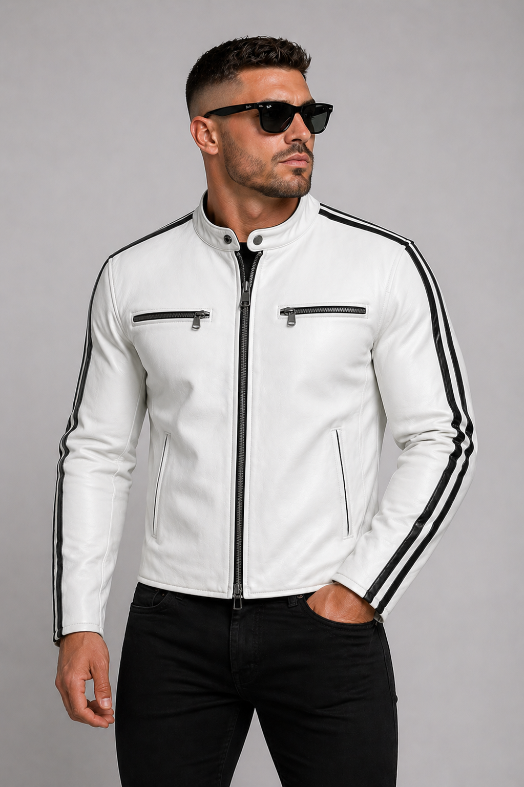 Arctic Edge Leather Jacket