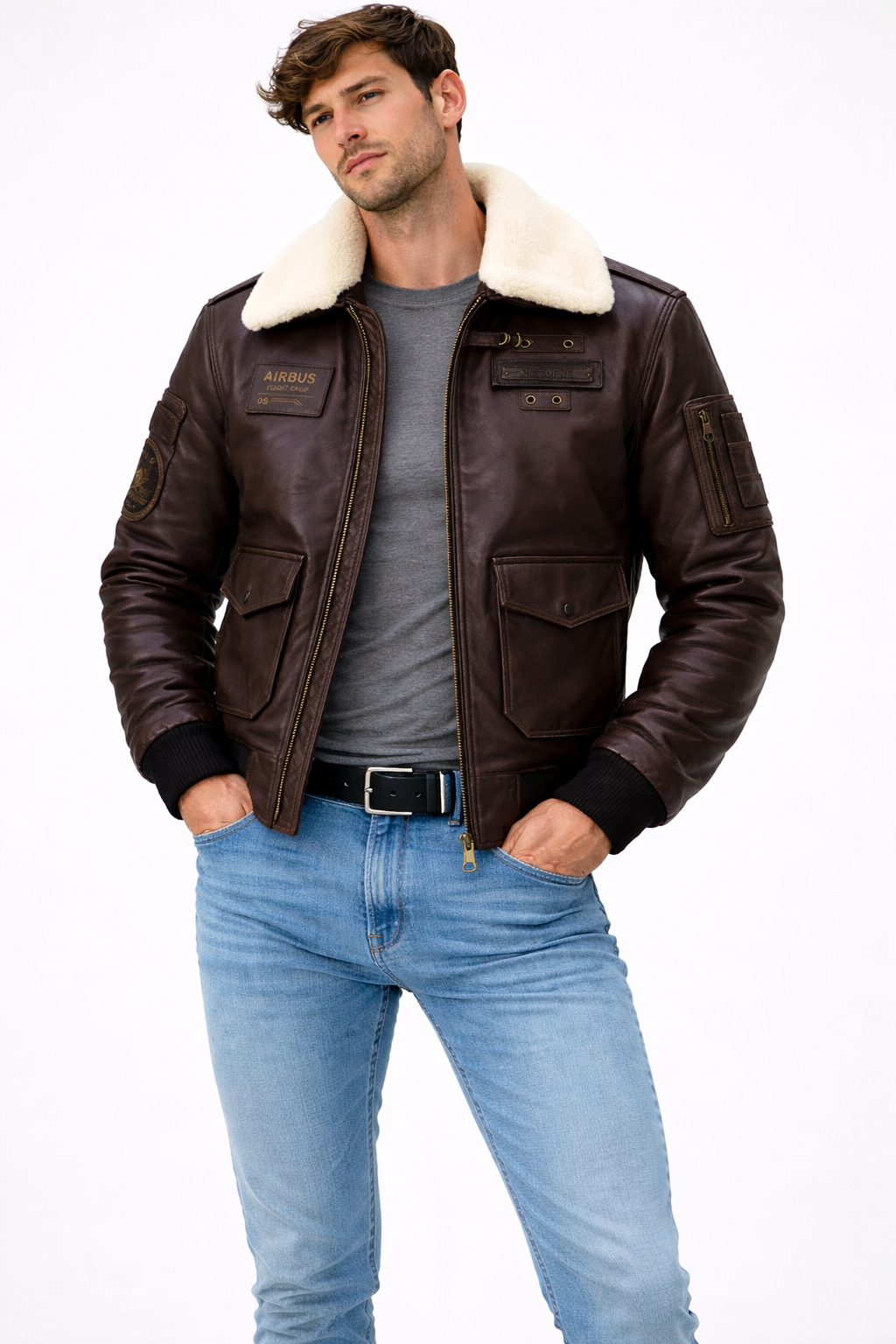 AeroCraft Shearling Flight Jacket