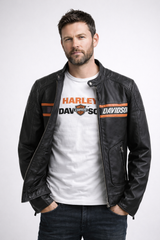 RiderCore Stripe Leather Jacket