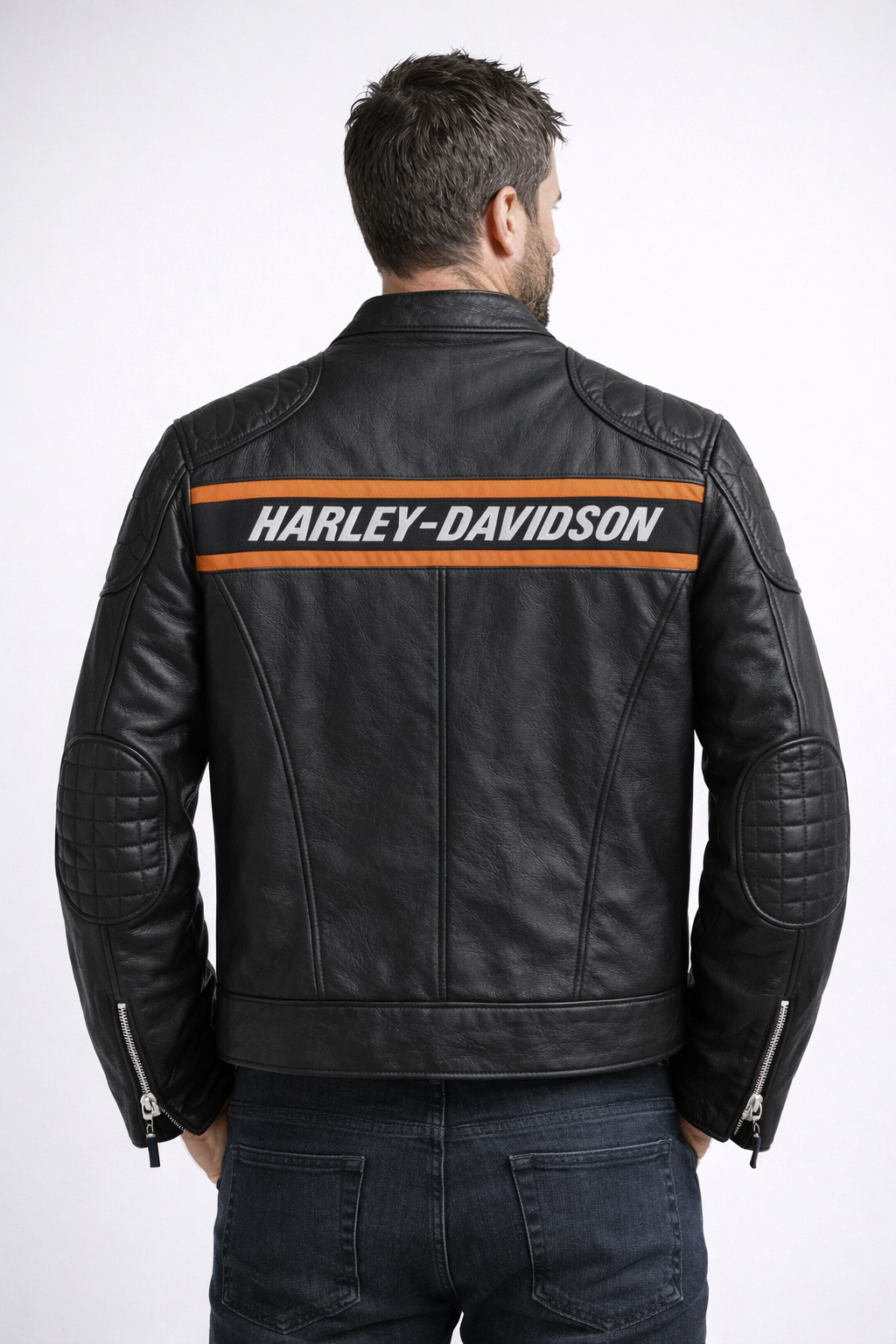 RiderCore Stripe Leather Jacket