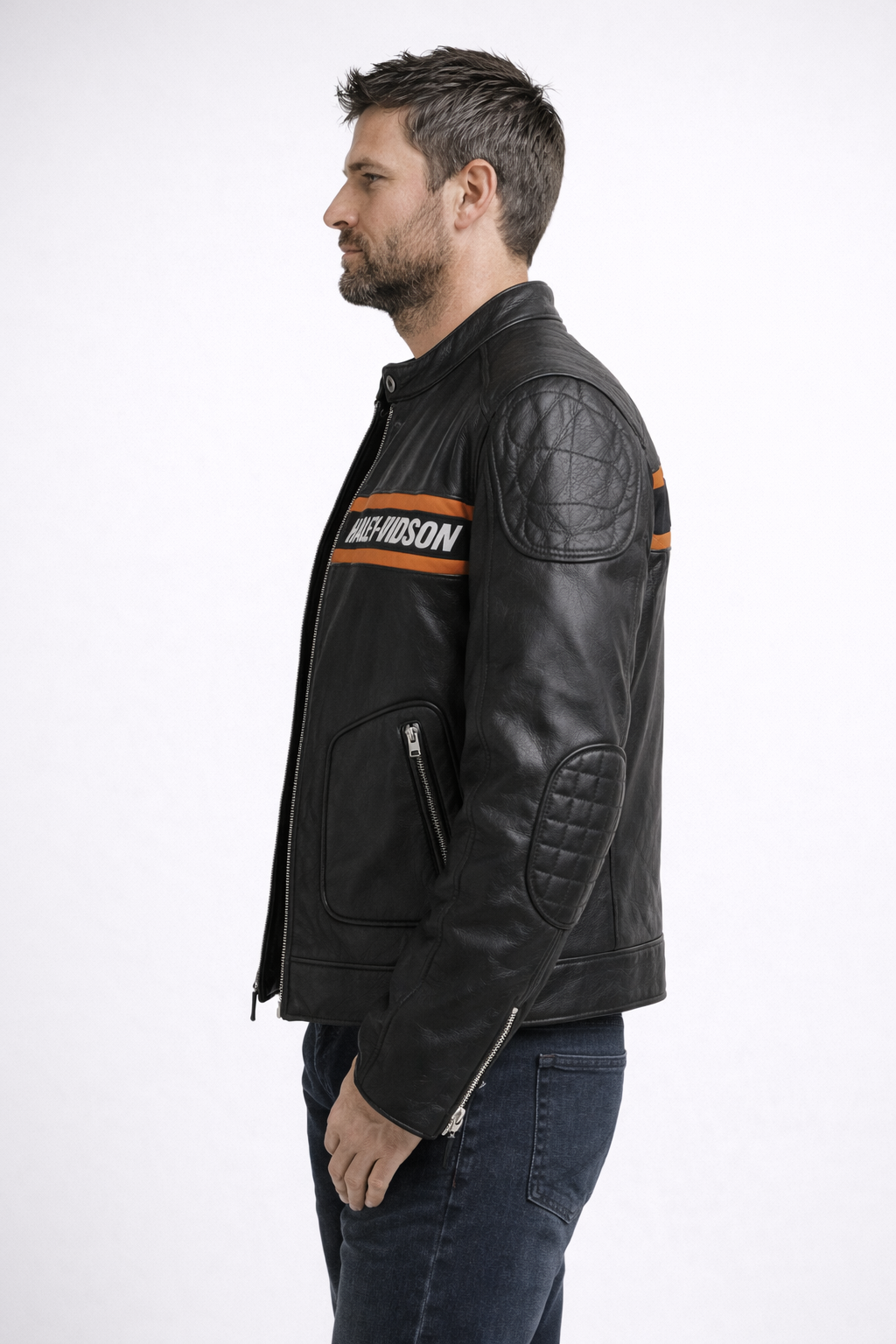 RiderCore Stripe Leather Jacket