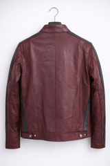 Crimson Moto Racer Jacket
