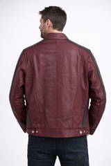 Crimson Moto Racer Jacket