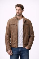 AeroCore Quilted Rider Brown Jacket