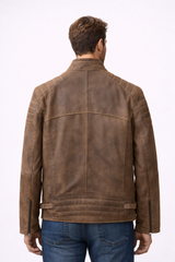 AeroCore Quilted Rider Brown Jacket