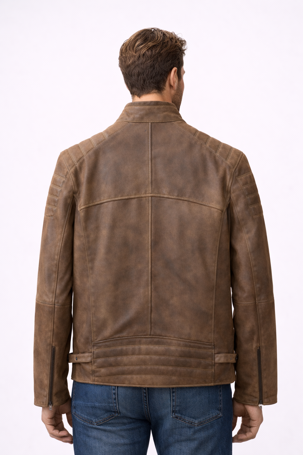 AeroCore Quilted Rider Brown Jacket