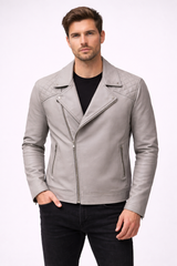 Slate Quilted Rider Jacket