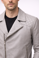 Slate Quilted Rider Jacket