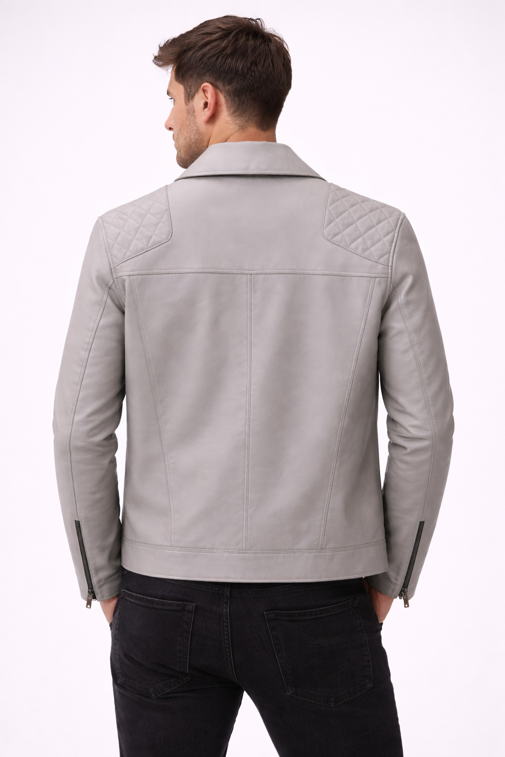 Slate Quilted Rider Jacket