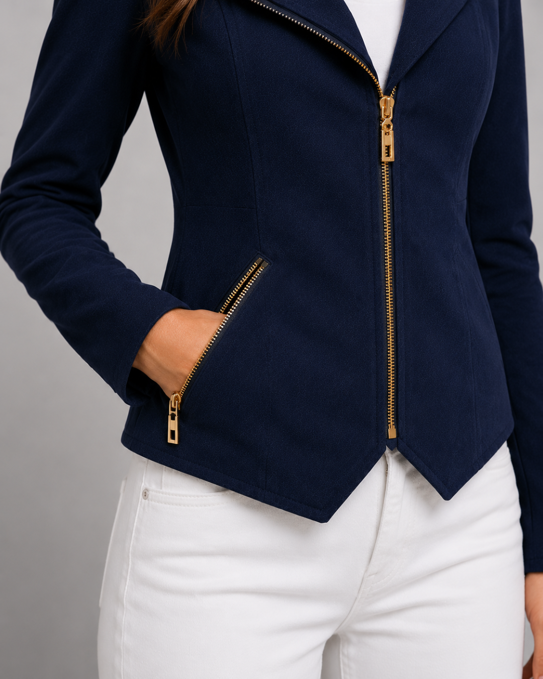 Midnight Tailored Moto Leather Jacket