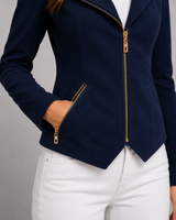 Midnight Tailored Moto Leather Jacket