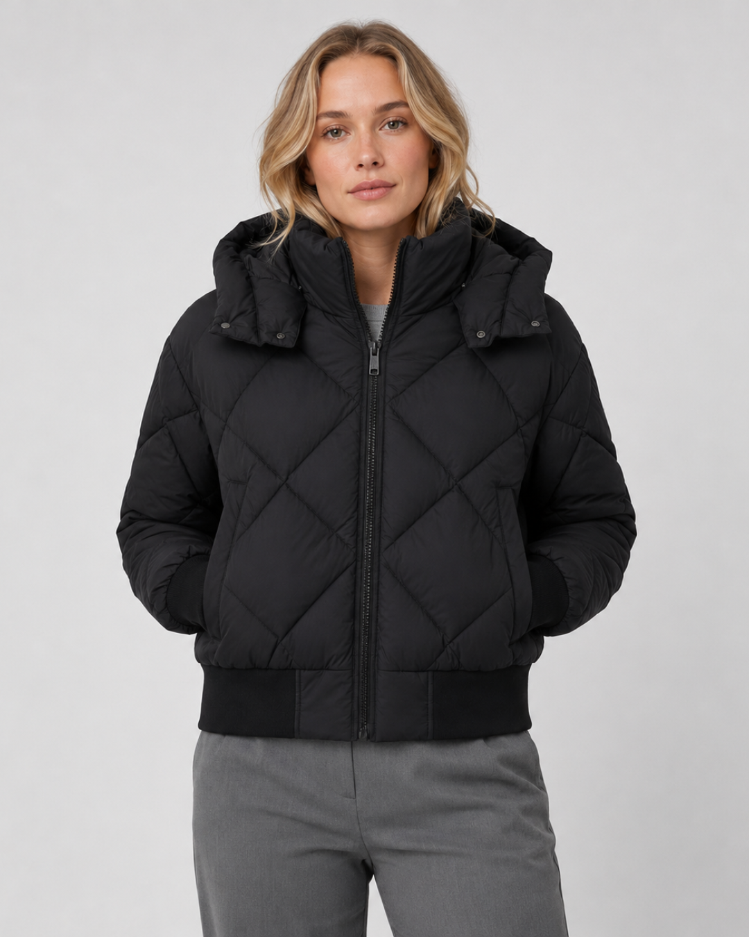 Arctic Luxe Hooded Puffer Jacket
