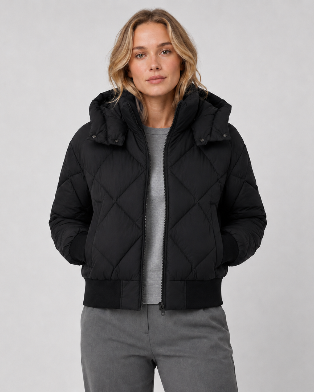 Arctic Luxe Hooded Puffer Jacket
