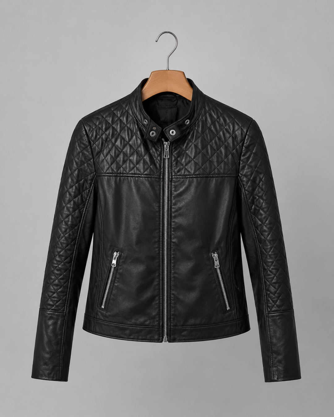 Charlotte Quilted Moto Jacket
