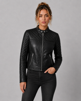 Charlotte Quilted Moto Jacket