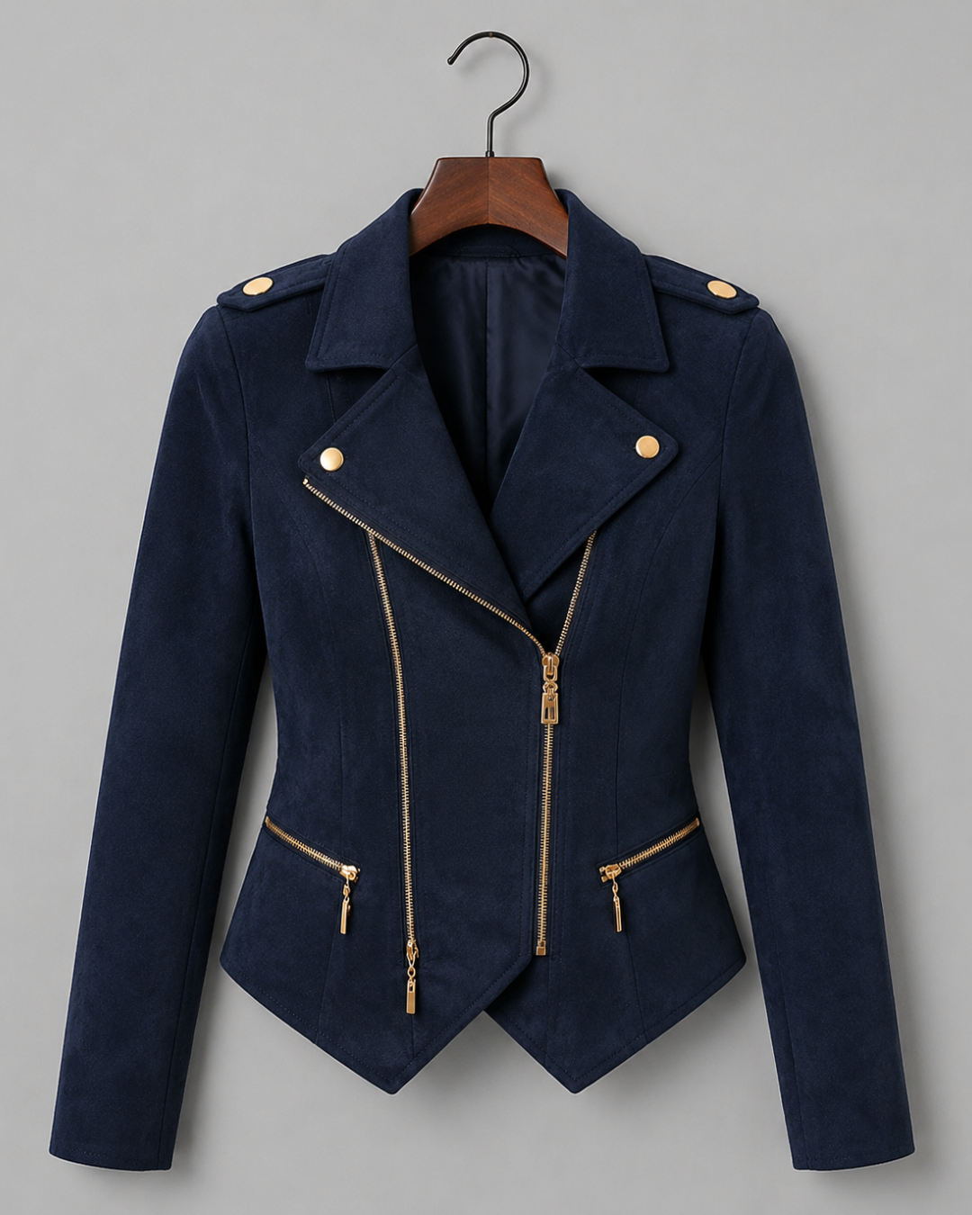 Midnight Tailored Moto Leather Jacket