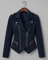 Midnight Tailored Moto Leather Jacket