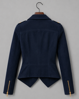 Midnight Tailored Moto Leather Jacket