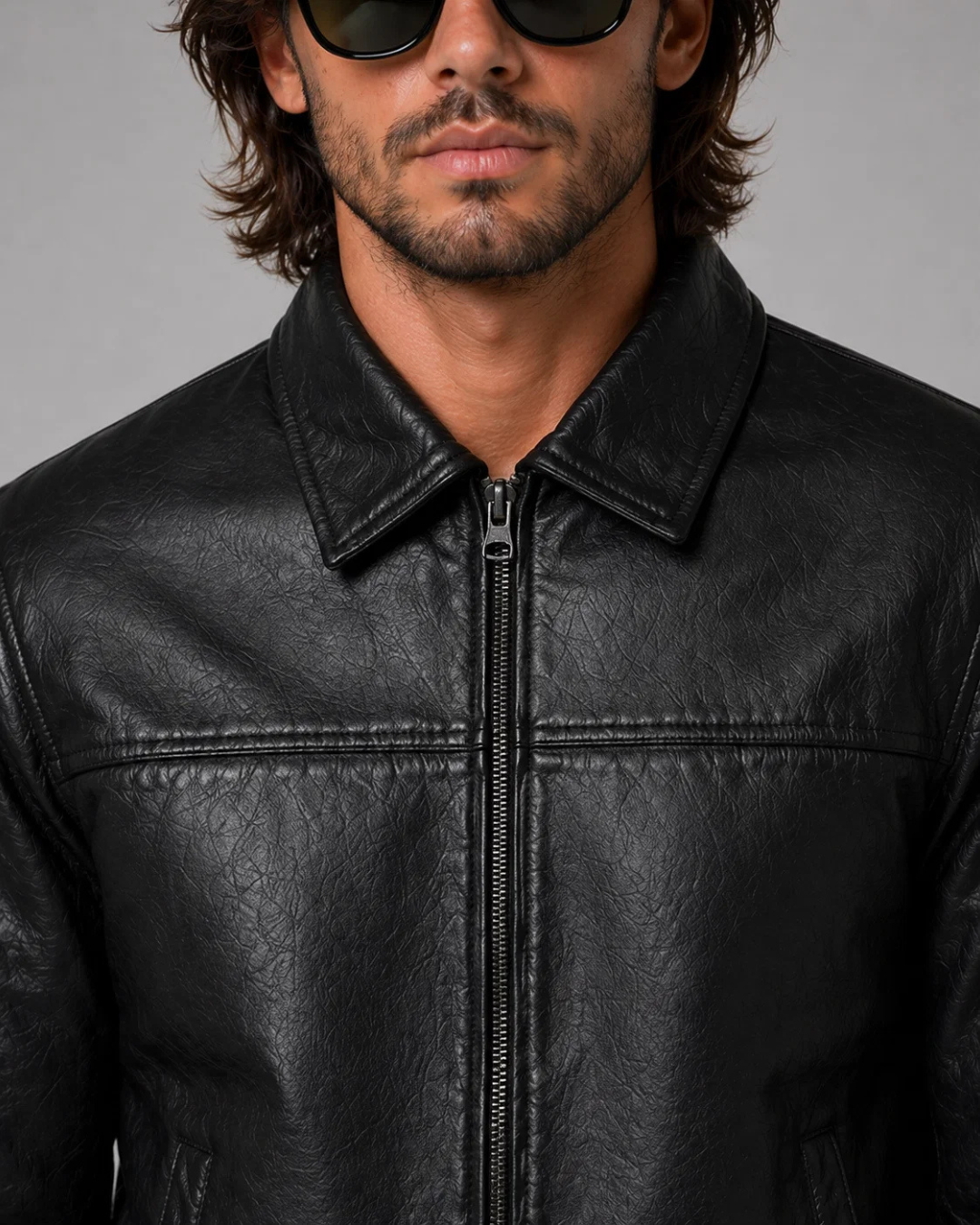 Noir Classic Bomber Jacket