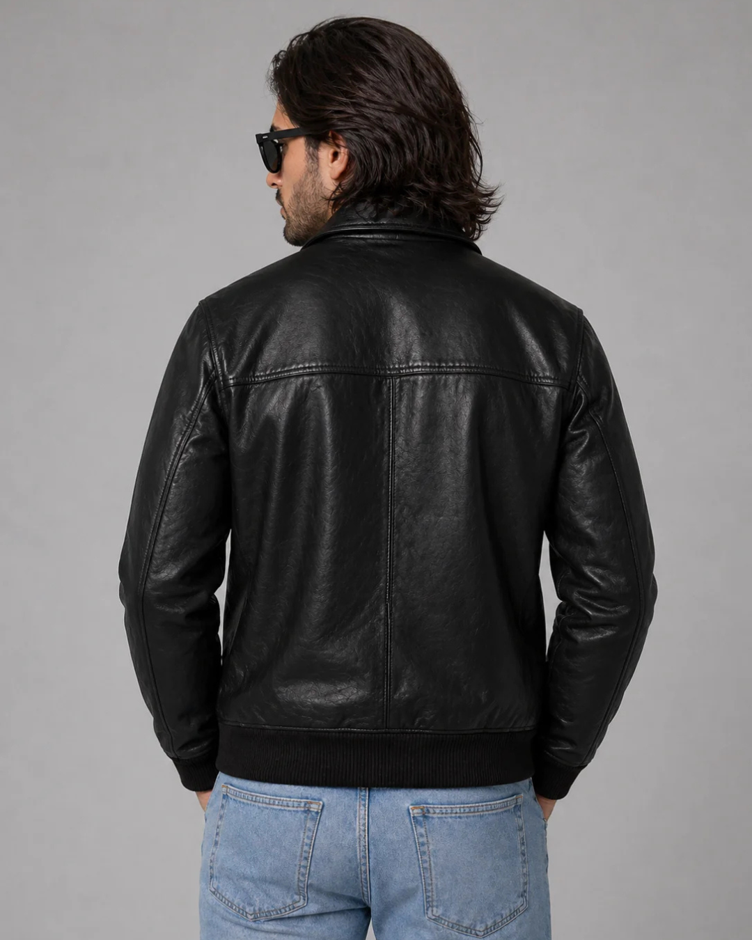 Noir Classic Bomber Jacket