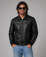 Noir Classic Bomber Jacket