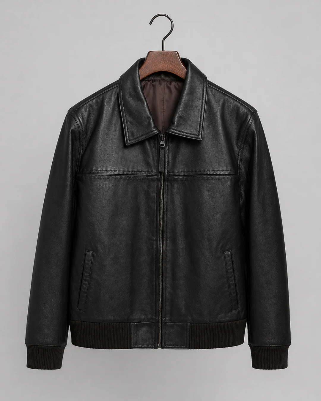 Noir Classic Bomber Jacket