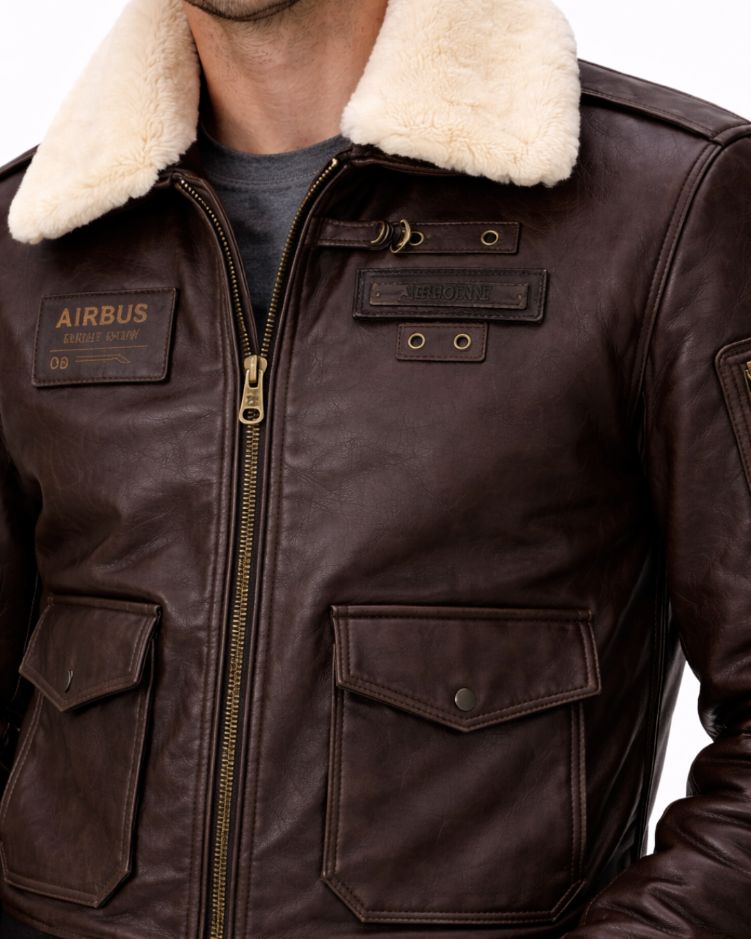 AeroCraft Shearling Flight Jacket