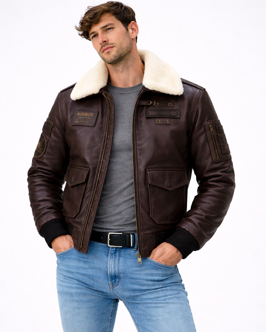 AeroCraft Shearling Flight Jacket