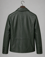 Verdant Leather Blazer