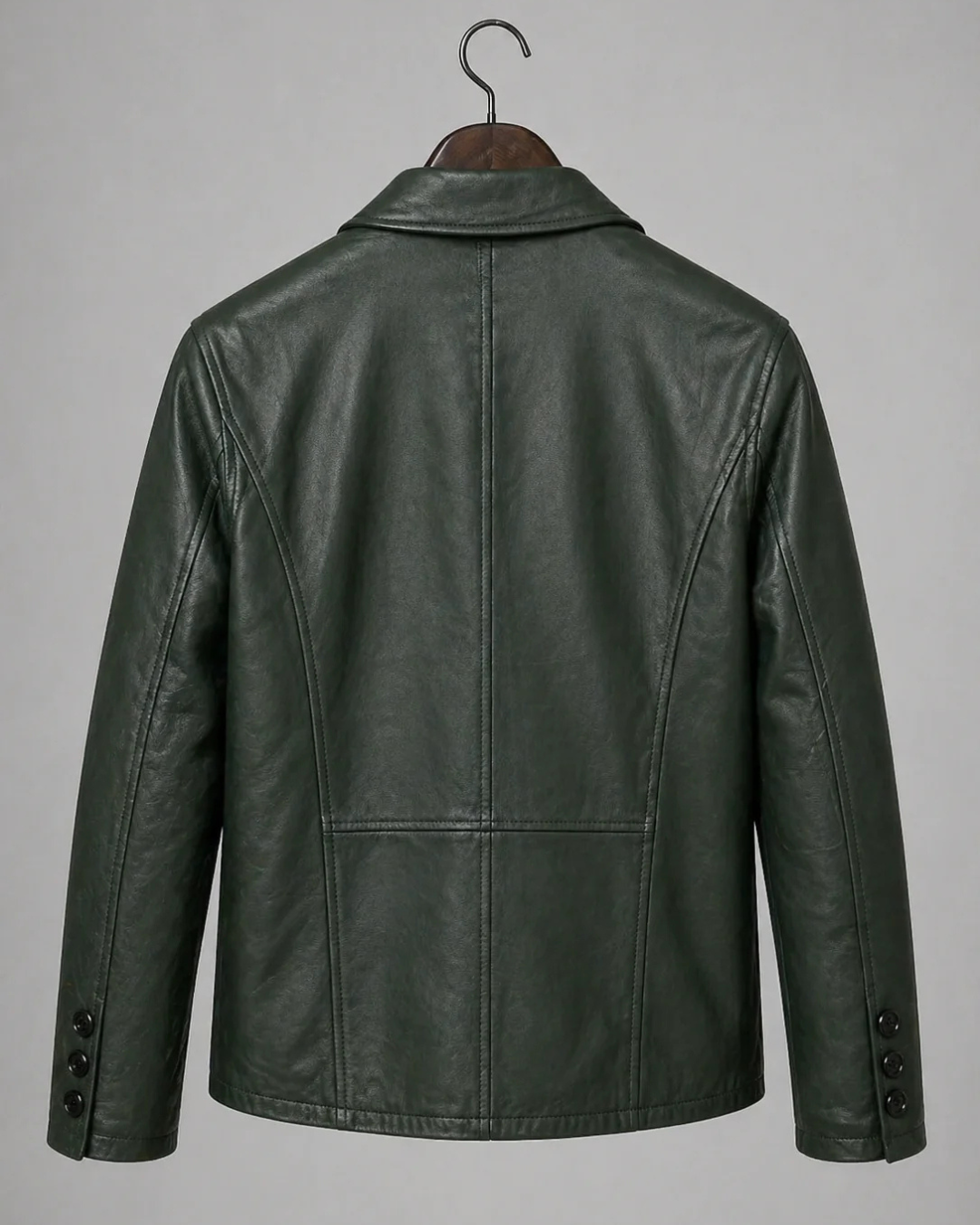 Verdant Leather Blazer