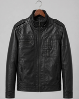 Black  Moto Jacket – Utility Pocket Edition